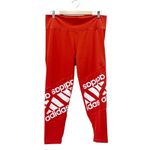 Adidas AEROREADY Haptech Disrupt Tights Size 2XL Red High Rise Logo Athletic NWT Photo 2