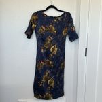 St. John Modern Silk Floral Stretch Dress - Size 2 Photo 3