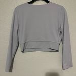 Victoria's Secret Lavender VS Victoria Sport Long Sleeve Crop Top Photo 2