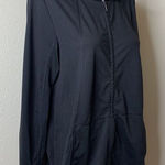 J.Jill Pure Jill Fit Full Zip Black Hood Womens Sz Medium Coat Athletic Jacket Pockets Photo 0