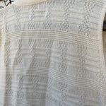 Vintage Mibrank textured knit cream sweater vest cottagecore granola Size M Photo 3