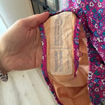 J.Crew NWT  One Piece Swimsuit ruffles open back floral purple vneck adjustable Photo 4