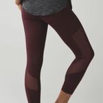 Lululemon Seek The Heat Crop Bordeaux Drama Photo 0