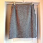 Villager || Black/white tweed lined pencil skirt with side zipper Photo 0