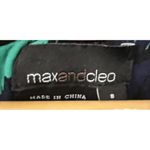 Max and Cleo  Painted Feather Jersey Sleeveless Halter Dress Office Casual SIZE 8 Photo 9