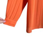 Liz Baker  Women Tunic‎ Top 22W Orange Button Up Career Workwear Modern Flowy Photo 6