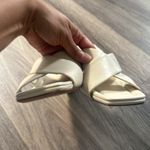 Vince  Women's Cream Criss Cross-Strap Sandals Cecilia Square toe Elegant Shoes 9 Photo 4