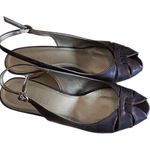 Vaneli Brisk Dark Tortoise Patent Slingback Peep Photo 4