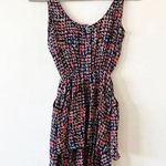 Liquid New York Silk Sleeveless Ruffle Dress‎ Size 0 Pockets Blue Photo 1