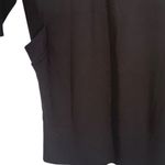 COS  Black Long Sleeve Pocket Tunic Dress Size Large Minimalist Contemporary Photo 5