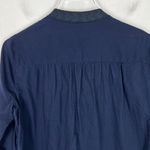 J.Crew Factory Long Sleeve Embroidered Tassel Top Navy Size XS A1509 Photo 8