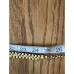 Gold Chain Waist Belt With Yellow Ribbon Detailing & Dangling Charm ball Accent Photo 5