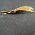 Miriam Haskell EUC vintage goldtone leaf design brooch.Functioning pin & stamped Gold Photo 4