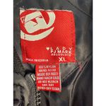 Vintage Lady PJ Mark Black Ruched Puffer Bomber Jacket Size XL Streetwear Grunge Photo 4