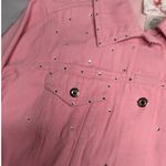 Quacker Factory Vtg Y2K Pink Rhinestone Embellished Cotton Denim Jacket S Photo 2