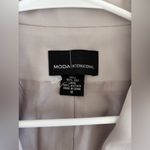 Moda International Lilac Blazer Tailored Suit Jacket Silk Lined Women's Size 8 Purple Photo 2