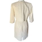 Tahari Arthur S Levine Cocktail Dress & Jacket combo Size 6 Metallic Cream Photo 4