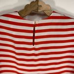 Vintage Chaus Red White Striped Blouse Short Sleeve Sz Medium Photo 7