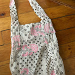 Free People ☀️3/$25  Gauze Boho Reusable Shopping Tote Bag festival floral Photo 0