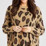 Altar'd State Leopard Pullover Sweater Photo 0