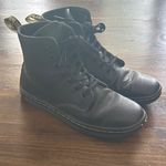 Dr. Martens Shoreditch Black Canvas Ankle Boots Combat Moto Women's US 6 EU 37 Photo 2