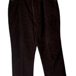LL Bean Vintage Women Corduroy Pants Size 16 Brown Straight Leg Casual Trousers Photo 0