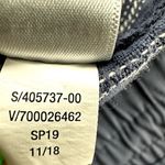 Athleta Cabo Linen Textured 4" Shorts Pockets Mid Rise Striped Blue Chambray 8 Photo 5