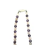 Vintage Beaded Necklaces White Blue Purple Green Blue Bangle Bracelet 4 Pieces Photo 10