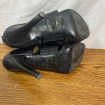 ALDO Heels Stilettos Open Toe Strappy Black Leather Party Shoes Size 36 Photo 4