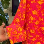 b Soft Floral Pink and Orange Pajama Set size medium Photo 4