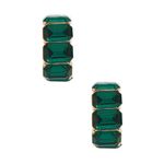 8 Other Reasons Envy Hoop in Gold & Green One Size Womens Photo 2