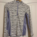 Patagonia All Weather Gray Purple 1/4 Zip Pullover XS Xtra Small Long Sleeve Photo 0