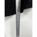 Joie  Shirt Womens V-Neck Geometric Pullover Black Long‎ Sleeve Size Medium Photo 5