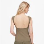Madewell Womens Olive Green Low Back Tee Photo 1