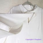 Eloquii New! keyhole dress with scarf ivory off white sheath , 24 Photo 10