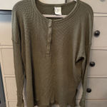 Aerie OFFLINE by  Waffle Knit Henley Long Sleeve Photo 0