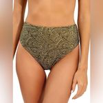 ViX by Paula Hermanny Ortiz Hot Pant Printed Bikini Bottom, Size Medium,New,$108 Green Photo 2