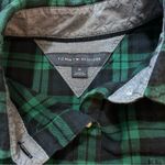 Tommy Hilfiger  Plaid Flannel Half Button-Up Top Photo 7