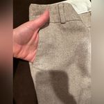 Banana Republic Tan Light Straight Wide Leg Low Rise Wool Dress Pants Sz 8P Photo 4