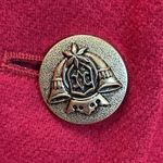 Sag Harbor  Womens 10 Blazer Red 100% Pure New Wool Jacket‎ One Button Lined Photo 4