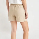 Quince 100% Linen Shorts Womens L Beige Tan Beachy Ethically Woven Coastal Size L Photo 1