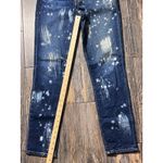 Big star  Nova Denim Hydra Bleach Splatter Jeans SZ 27 Dark Wash Skinny Cigarette Photo 7