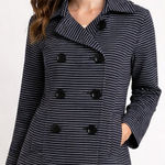 Luii Navy & White Striped Double Photo 0