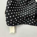 Aerie Scoop Wide Straps Bikini Top Bra Swimwear Size XXL Polka Dot Black/Cream Photo 3