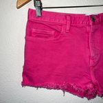 Current/Elliott Current/Elliot - Hot Pink The Boyfriend Denim Cut Off Shorts Photo 1