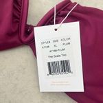 ANDIE NWT  Swim Plum Purple Bandeau Bikini Scala Top Strapless XL V Notch Photo 4