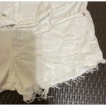 We The Free We‎ The Free white denim fringe distressed women's  shorts size 27 Photo 6