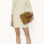 Rebecca Minkoff NWOT Talia Dress In Color Camel/Ecru Stripe Photo 0