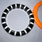 Vintage 80s‎ Set of Bangle Bracelets Orange Photo 1