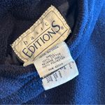 VINTAGE BASIC EDITIONS 90s Denim Zip Up Hoodie Jacket 100% Cotton Size Small Blue Photo 8
